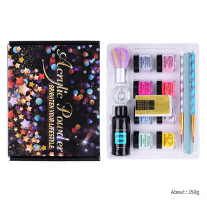 Kit de 6 poudres à tremper pour nail art, poudre miroir 3D à effet cristal, outils d'extension à paillettes pour manucure - Product Image 6