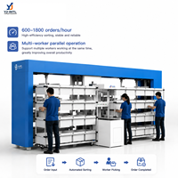 Sistema Automatizado de Clasificación de Pared 3D YJ-INTL YJ-PW-1 para Almacenes Logísticos, Ropa, Cosméticos, Libros, Artículos Pequeños, Ajustable