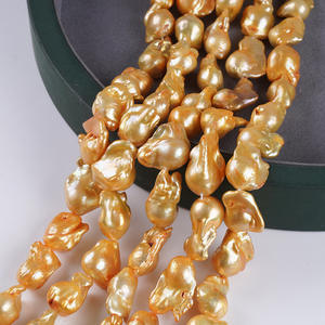 Perlas Naturales de Agua Dulce al por Mayor, 14-16 mm, Ovaladas, Tipo Botón, Accesorios de Joyería, DIY, Zhuji - Product Image 1