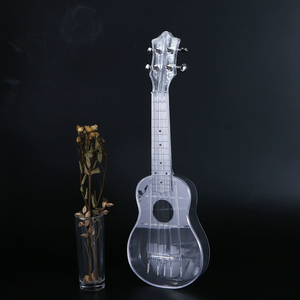 Venta al por mayor de instrumentos musicales de <span class=keywords><strong>ukelele</strong></span> de plástico transparente de 21 pulgadas - Product Image 3