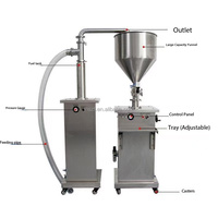 Machine de remplissage et de dosage verticale pour crèmes cosmétiques, sauces, confitures, miel, beurre, onguents, shampoings, liquides et eaux en flacons et seringues