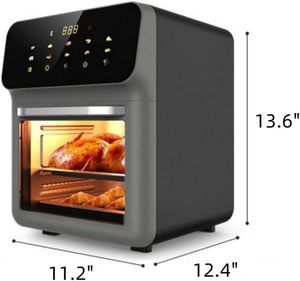 Air Fryer With Viewing Window <b>Kitchen</b> <b>Appliances</b> Household Commercial Non-fryer Air Fryer 10L 1350w Air Fryer - Product Image 3