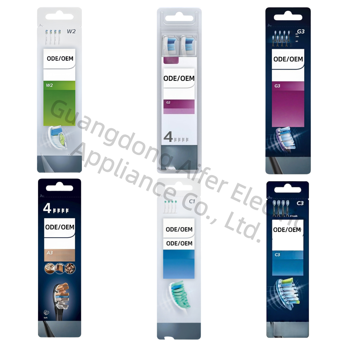 Для Philips головка для зубной щетки 4 шт. совместимый W2 6064 G3 9054 C3 9044 A3 9092 C1 6014 C2 9024 для домашнего использования