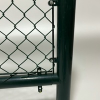 Heetgedoopte gegalvaniseerde & PVC-gecoate kettingschermen, geweven diamantdraadgaas voor tuin en sportvelden
