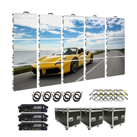 Pantalla LED digital plegable comercial Absen P391, pantalla de video para pared, pantalla enrollable para eventos, cabina de DJ