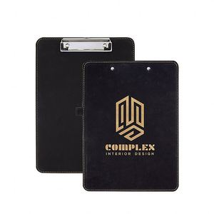 Promotion Wholesale A4 Pu Leather Custom LOGO Personalized Laser Engraving Clipboard - Product Image 5