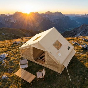 Large 3-4 Person Waterproof Four-season Portable Family Camping <b>Tent</b> Instant <b>Easy</b> Setup Luxury Glamping Outdoor Beach - Product Image 3