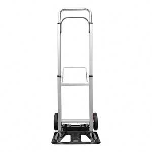 Heavy Duty Steel Platform 90kg Capacity <b>Folding</b> Support Stand Portable 15cm Solid Rubber Wheels <b>Hand</b> Cartg <b>Folding</b> <b>Hand</b> <b>Truck</b> - Product Image 5