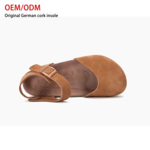 Birkenstocks Pantoufles en liège de style japonais pour femmes <span class=keywords><strong>Sandales</strong></span> légères en cuir de vachette à bout fermé Plate-forme Tendance de la mode Qualité allemande - Product Image 6
