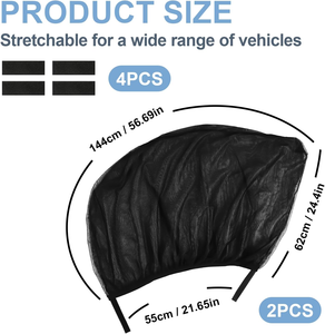 Thiết kế hiện đại xe Màn hình muỗi tái sử dụng Polyester UV chặn sự riêng tư Shade <span class=keywords><strong>Bug</strong></span> Net cho tất cả các loại xe - Product Image 2