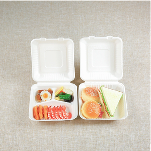 Peralatan makan Sugarcane Bagasse kotak makanan setup stabil bubur makanan wadah - Product Image 6