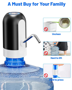 Gallon <b>Water</b> <b>Dispenser</b> USB Charging Universal Fit <b>Water</b> Bottle Pump for Drinking <b>Water</b> Portable <b>Automatic</b> Electric Pump for - Product Image 4