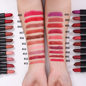 Wholesale <strong>Custom</strong> Logo Waterproof Cosmetic Sexy Red Moisturizing Creamy <strong>Lipstick</strong> Vegan Matte <strong>Lipstick</strong> - Product Image 4
