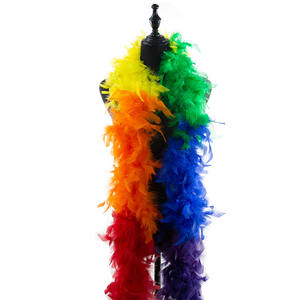 ขนไก่งวงสีรุ้งแบบแบ่งส่วน ราคาส่ง ถูก สำหรับตกแต่งเสื้อผ้า - Product Image 2