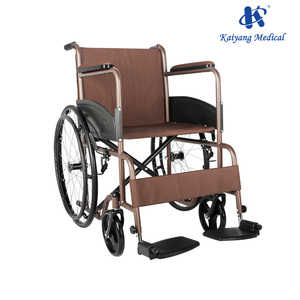 Moderne Handmatige Rolstoel, Rolstoeltrolley Opvouwbare Kleine Lichtgewicht Draagbare Ouderen, Duw Mobiliteitswagen Voor Gehandicapten - Product Image 3
