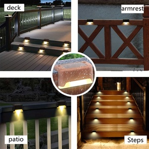 4 packs de mini lampes murales solaires LED avec capteur pour extérieur, jardin, maison, escaliers, patio et allée - Product Image 4