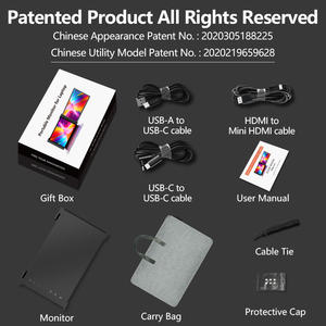 उच्च गुणवत्ता वाले सुपर हल्के वजन डिजाइन पेटेंट लैपटॉप के लिए पोर्टेबल मॉनिटर - Product Image 6