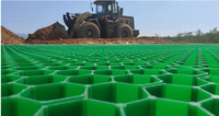 Pavé en gazon en matériau recyclé, grille en plastique pour la protection des pelouses