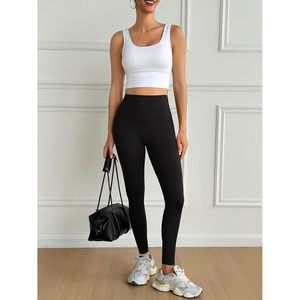 Fisoew Leggings de cintura alta para mujer, pantalones de yoga con control de abdomen, para entrenamiento, gimnasio, atletismo - Product Image 4