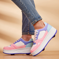 Chaussures à roulettes de mode en gros pour enfants, nouveaux styles, chaussures de sport confortables pour hommes, baskets décontractées en cuir de luxe pour garçons