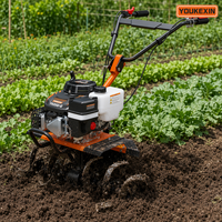 Mini-cultivateur pliable pour la ferme, engrenage compact, transmission directe, économie de main-d'œuvre, prix d'usine, vente en gros