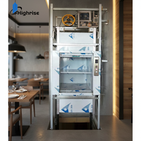 Montacargas Eléctrico para Alimentos, Elevador de Comida para Restaurantes, Cocinas, Lavanderías, Elevador de Carga Pequeño de 50kg-500kg