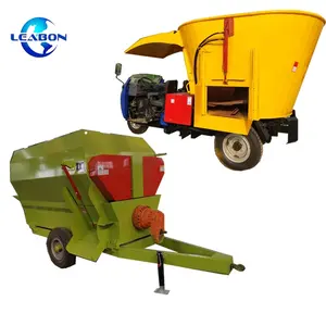 1 Ton Horizontal Feed Mixer Grinder By Tractor Widely Used In Farm Livestock Dry Powder Horizontal Feed Mixer