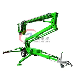 16m 20m Diesel/Electric Aerial Boom Lift Cherry Picker Towable Boom Lift Articulated Manlift Boom Lift For Sale