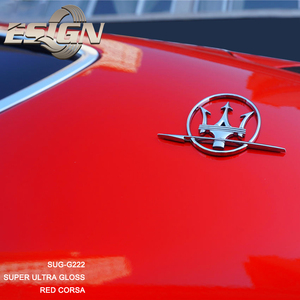 Super Ultra Gloss Red Corsa super lam film d'amination sensible à la pression film à transparence variable pour emballage de voiture - Product Image 6