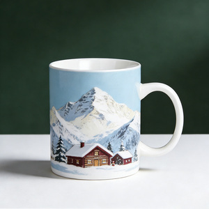 Tasses en céramique allemandes pour Noël, motif bavarois, Saint-Nicolas, design montagne alpine, chopes à bière de fêtes - Product Image 5