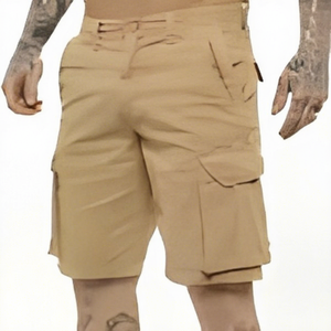 Custom Logo Men's <b>Tactical</b> Cargo <b>Shorts</b> Wholesale Heavyweight Canvas Multi Pocket Outdoor Casual Workwear Elastic Waist Direct - Product Image 6