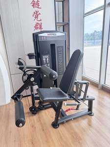 Máquina de extensión y curl de piernas 2 en 1 con carga de pinos, de uso comercial, doble función, para entrenamiento de fuerza en gimnasio - Product Image 1