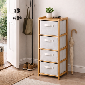 <span class=keywords><strong>Cassettiera</strong></span> in Tessuto di Bambù Quick Sort SYT per Angolo Scrivania, Organizer Morbido per Casa e Ufficio - Product Image 1