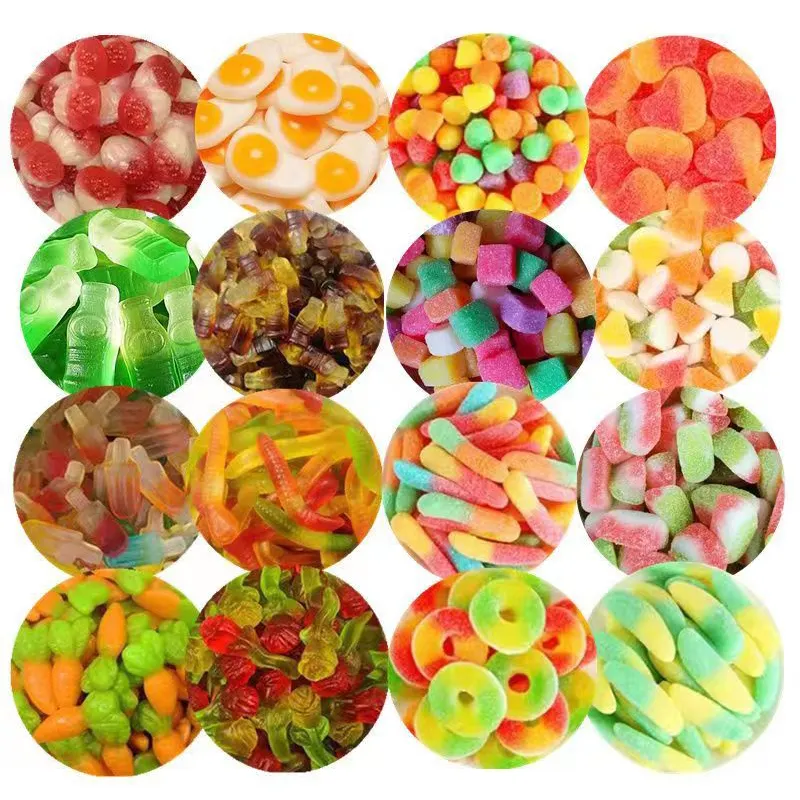 Zero Fat Kids Snacks Venta al por mayor Zumo de frutas Gelatina Candy Gummy Bears Candy