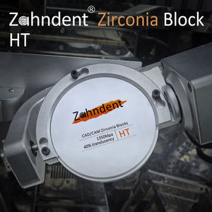 I tecnici hanno utilizzato HT White Shaded Milling Blank <span class=keywords><strong>CAD</strong></span> <span class=keywords><strong>CAM</strong></span> 10-30mm Zirconia Blocks <span class=keywords><strong>Dental</strong></span> Lab Porcelain impiallacciature denti - Product Image 3