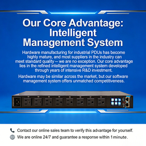 Equipo de Distribución de Energía ATS, PDU de 19 Pulgadas para Rack con 8 Tomas de Corriente, <span class=keywords><strong>Interruptor</strong></span> Inteligente C20 C19 15A 110V, Control Remoto, Entrada de Energía Dual - Product Image 3