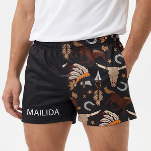 Fabricant de shorts de football australien sur mesure, shorts d'équipe de rugby à séchage rapide avec poches - Product Image 5