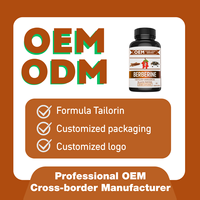 Supplément à base de plantes OEM ODM capsules de berbérine avec cannelle de Ceylan curcuma chardon-Marie melon amer soutien coeur bien-être