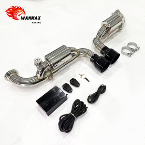 Vente flash Échappement Catback en acier inoxydable poli SS304 pour Porsche <span class=keywords><strong>991</strong></span>.1/<span class=keywords><strong>991</strong></span>.2 <span class=keywords><strong>GT3</strong></span>, avec soupape, améliore le son et les performances, livraison rapide - Product Image 5