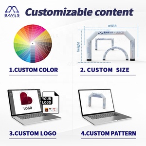 Arco de competición inflable para exteriores, personalizado, impermeable, de material Oxford, modelo inflable tipo payaso - Product Image 4