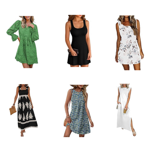 Venta al por Mayor de Ropa de Algodón/Poliéster en Liquidación, Descuento de Fábrica, Fardos Surtidos al por Mayor, Vestidos para Mujer Sin Marca - Product Image 5