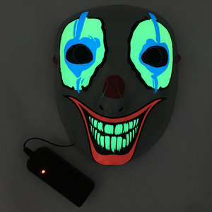 2021 gran oferta moda LED miedo Halloween máscara luminosa brillante fiesta Cosplay máscara <span class=keywords><strong>Horror</strong></span> máscara Halloween Led máscara - Product Image 3