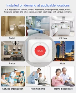 Bouton poussoir d'appel intelligent Tuya WiFi/Zigbee avec alarme - Product Image 5