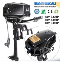 Moteur de bateau électrique 48V 5HP 25A 1200W, moteur hors-bord pour bateau gonflable Hangkai 5 HP, moteur de bateau électrique