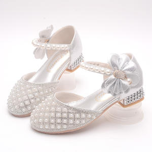 <span class=keywords><strong>Scarpe</strong></span> da ballo da principessa nuziale rosa con tacco alto da ragazza <span class=keywords><strong>scarpe</strong></span> da ballo con perla di diamante - Product Image 5