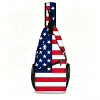 Sac bandoulière léger en polyester, motif drapeau américain, Aigle, 250e anniversaire de l'Amérique, sac à bandoulière patriotique