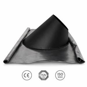 Revêtement noir pour <span class=keywords><strong>cheminée</strong></span> de poêle à double paroi de 125 mm (5 pouces) avec raccord de <span class=keywords><strong>toiture</strong></span> à 45 degrés - Product Image 1