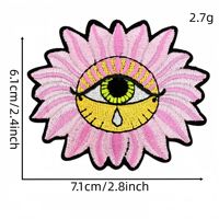 Nouvelles Couleurs Patchs Brodés Thermocollants Yeux Maléfiques pour Décoration DIY Chapeaux Sacs Vêtements