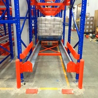 FIFO FILO 300% Capacité de magasin Augmentation automatique du stockage en entrepôt Système de rayonnage à palettes à navette radio
