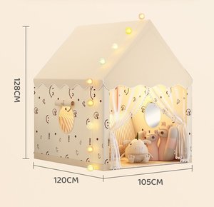 Carpa <span class=keywords><strong>de</strong></span> Juego Infantil para Interiores y Exteriores, Diseño <span class=keywords><strong>de</strong></span> Casa <span class=keywords><strong>de</strong></span> Dibujos Animados Color Caqui, Pequeño Castillo <span class=keywords><strong>de</strong></span> Juguete para Niños, Regalo <span class=keywords><strong>de</strong></span> Cumpleaños y Festividades - Product Image 6